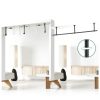 Hanging Planter Uoveya Metal Wall Mount Set 2‑Piece Black 63in Length-3