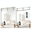 Uoveya Hanging Plant Hanger Metal Wall Mount 63In Length Black-4