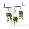 Uoveya Metal Hanging Plant Hanger 31.5in Black Wall Mounted 2‑pcs Set-3