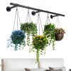 Hanging Planter Uoveya Metal Wall Mount Set 2‑Piece Black 63in Length-6