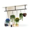Hanging Planter Uoveya Metal Wall Mount Set 2‑Piece Black 63in Length-2