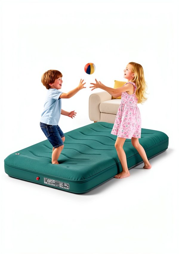 Twin Inflatable Mattress QPAU SD001 Green Twin 9" Extra Plush Foldable-6