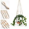 GARDIFE Hanging Planter 8" Set with Self Watering Saucer – White-3