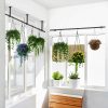 Hanging Planter Uoveya Metal Wall Mount Set 2‑Piece Black 63in Length-5