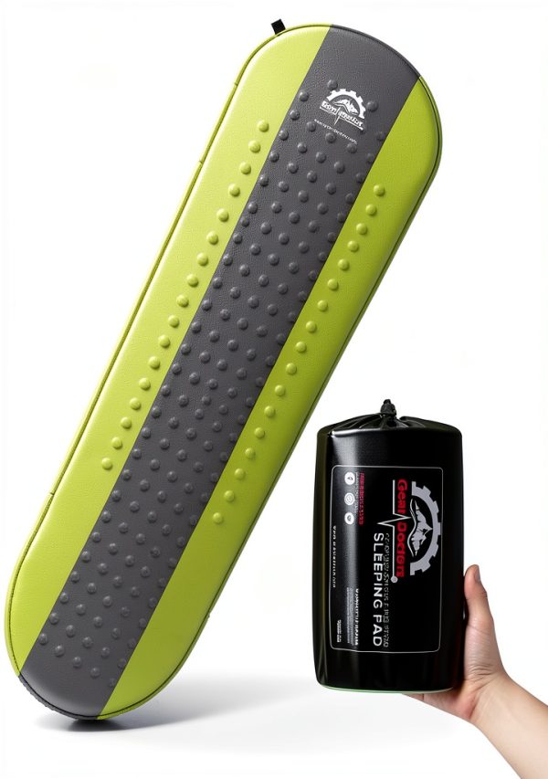 Gear Doctors Oxylus Self Inflating Sleeping Pad 4.3 R Value 1.5" Thick-0