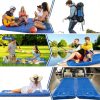 Sleeping Pad, Ultralight Thicken Inflatable Sleeping Pad for Camping, Built-in Pump, Great for Camping, Hiking, Carry Bag, Repair Kit, Compact & Lightweight Air Mattress(Blue)-5