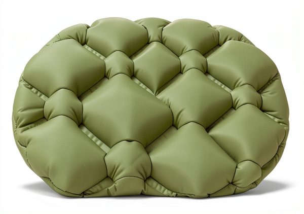 Ultra-Light Inflatable Sleeping Pad MEI&CO Green with Pillow and Pump-4