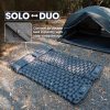 ONETIGRIS Blackcrystal Sleeping Pad, Ultralight Camping Sleeping Pad with Pillow Built-in Foot Pump Inflatable Sleeping Mat Compact for Camping Backpacking Hiking Traveling Tent-4