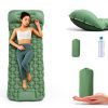 Ultra-Light Inflatable Sleeping Pad MEI&CO Green with Pillow and Pump-1